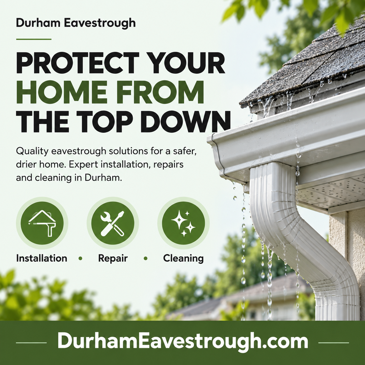 Durham Eavestrough — Square