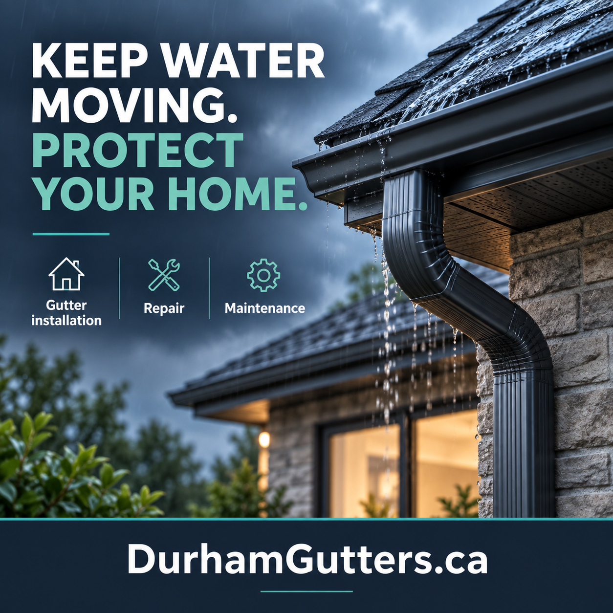 Durham Gutters — Square
