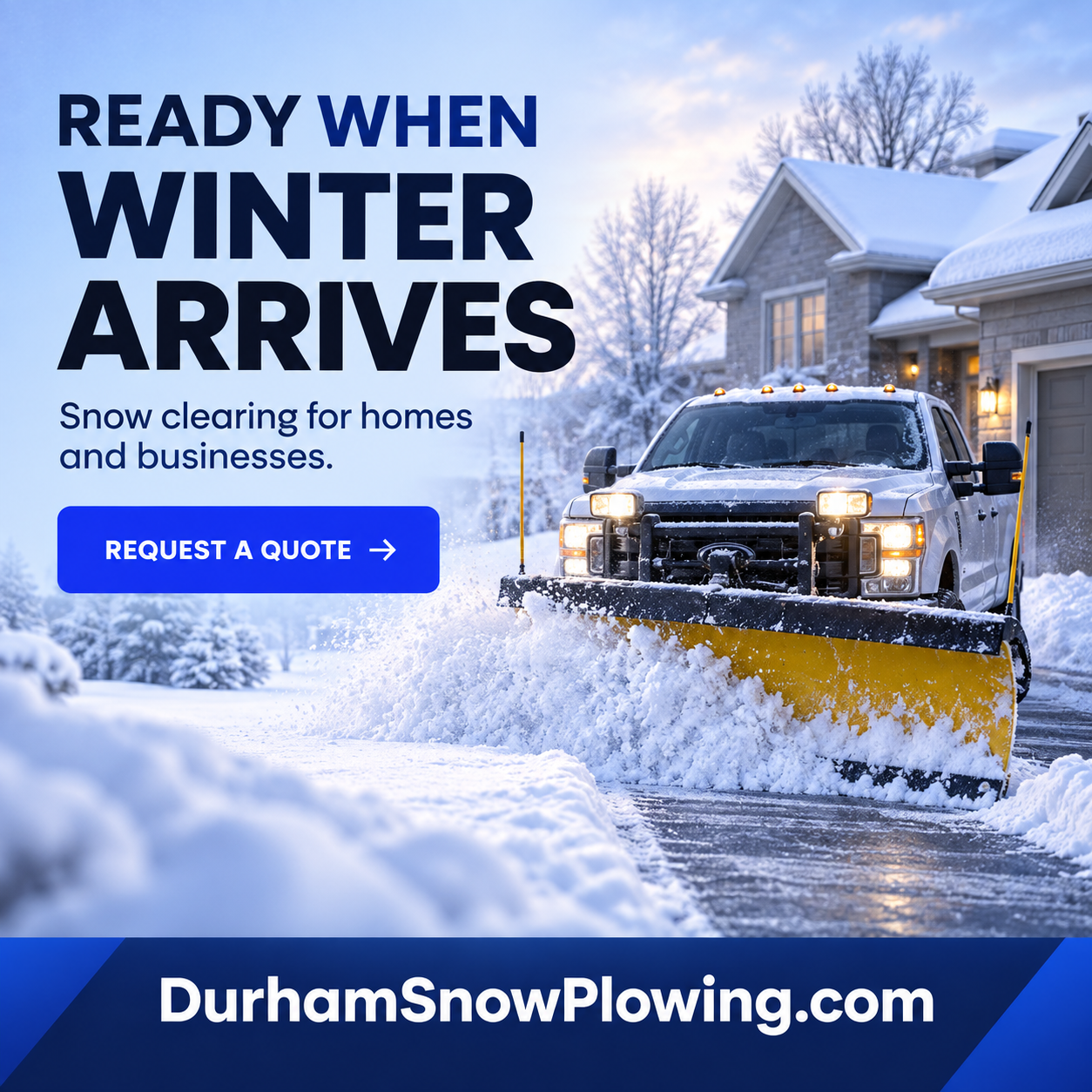Durham Snow Plowing — Square