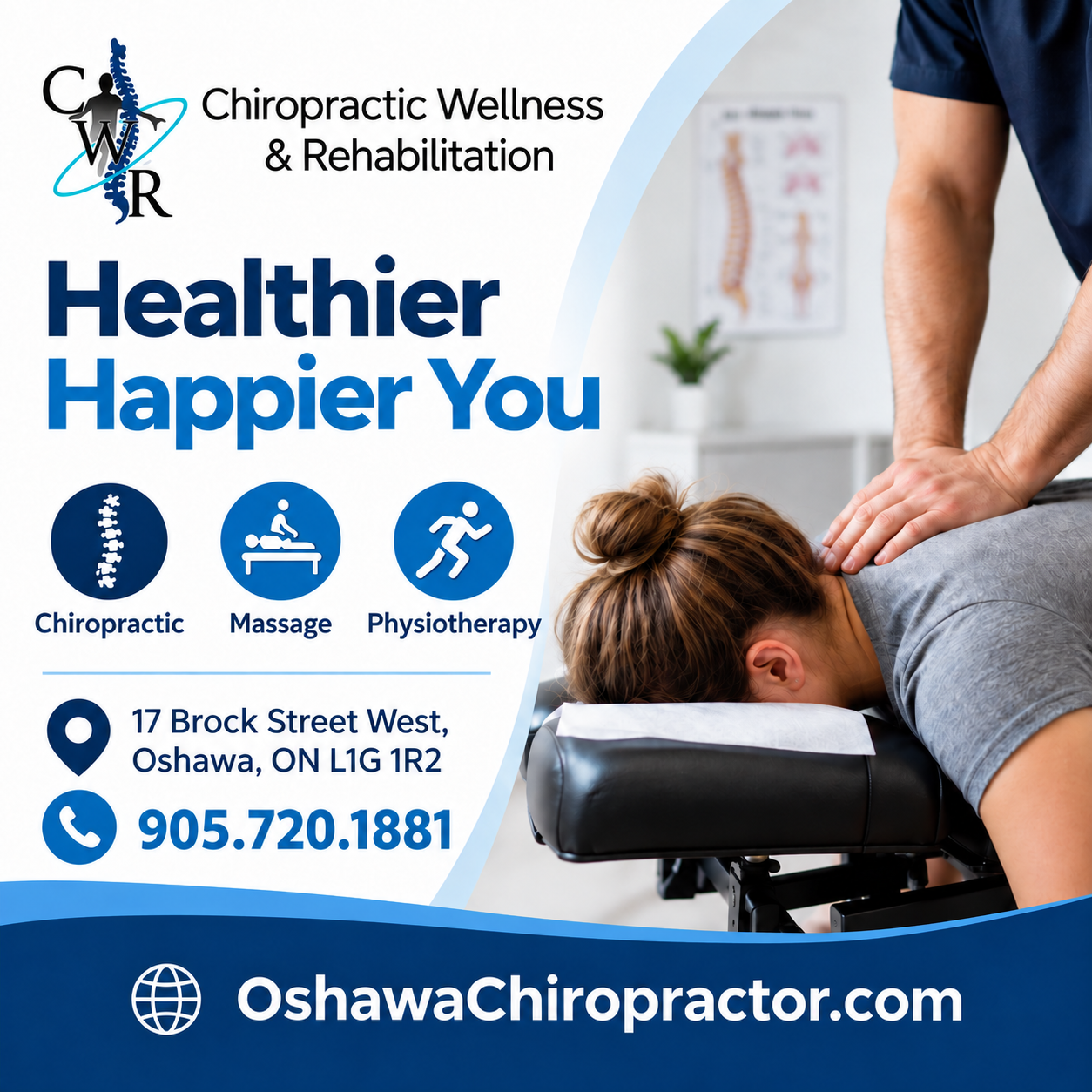 Chiropractic Wellness & Rehabilitation — Healthier Happier You — Square