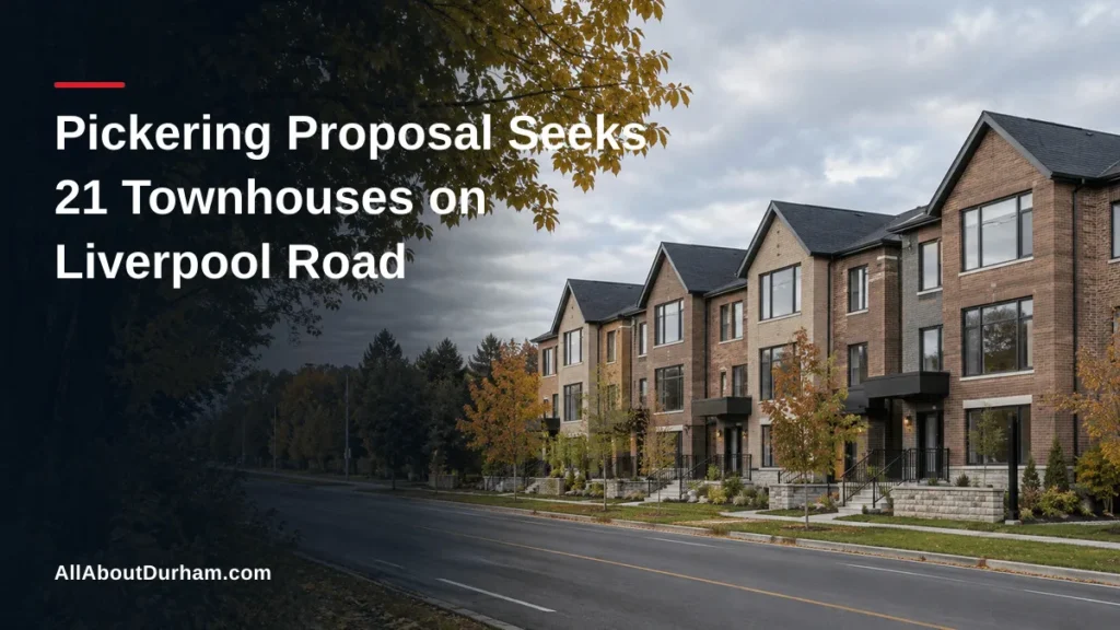 Pickering Liverpool Road Townhouse Application: What Is Proposed