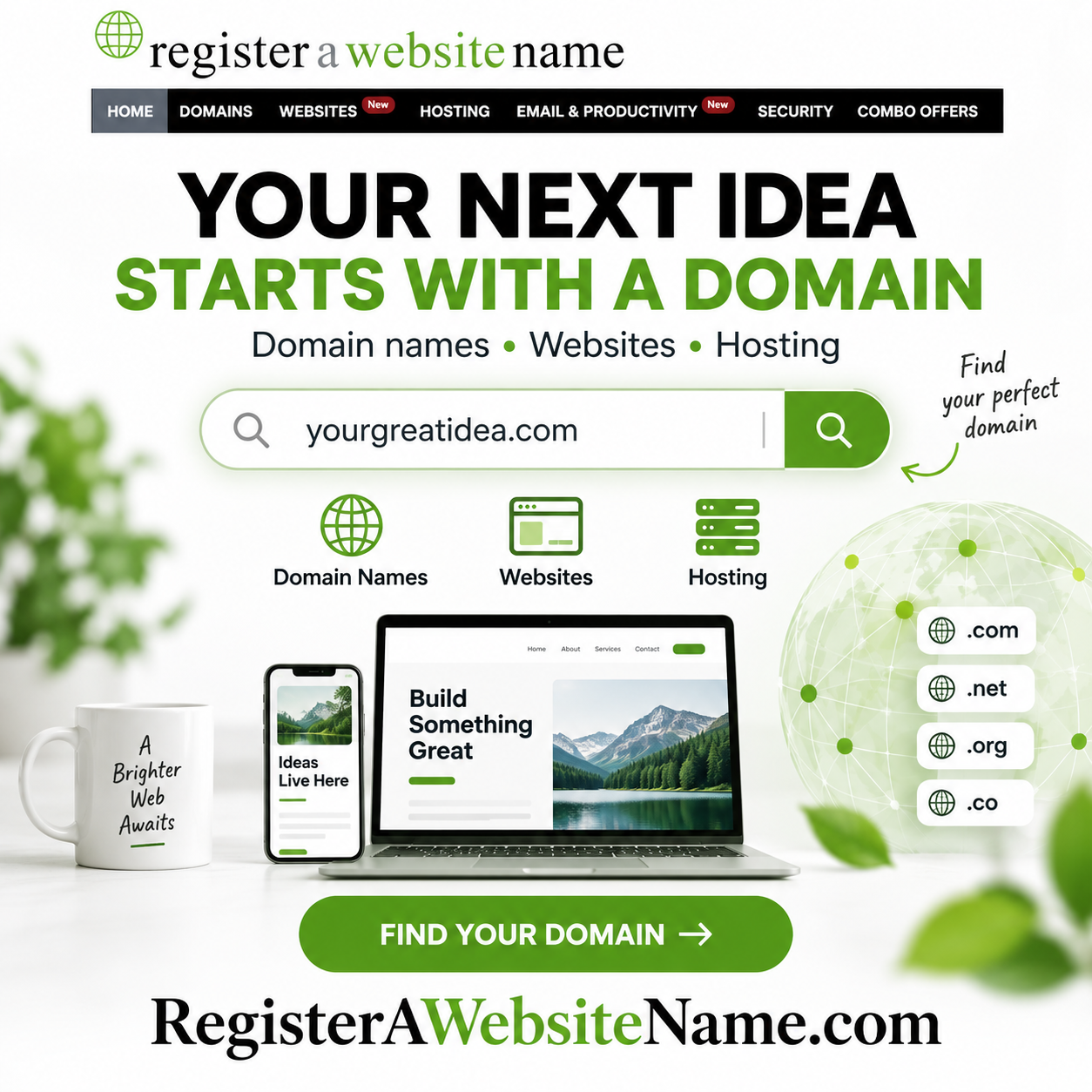 Register a Website Name — Square
