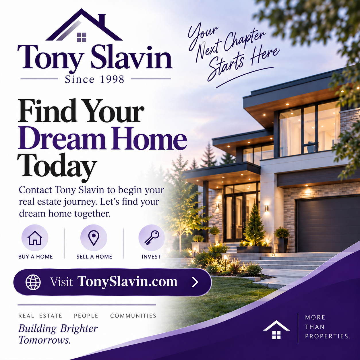 Tony Slavin — Find Your Dream Home — Square